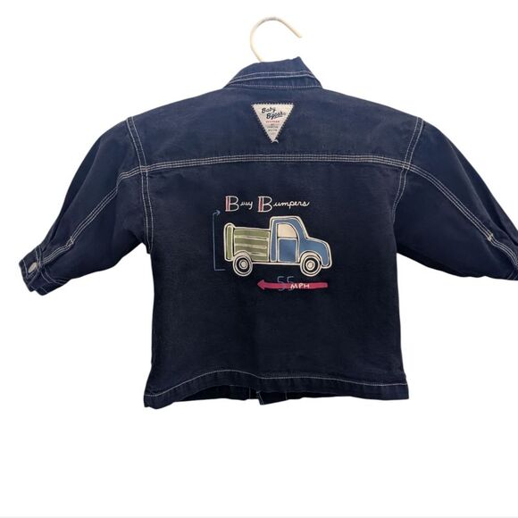 Oshkosh B'Gosh Rare Vintage Infant Black Denim Car Jacket - Picture 9 of 10